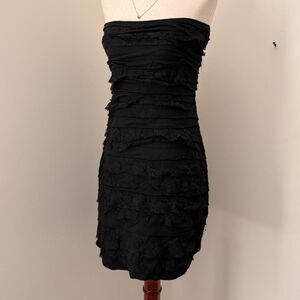 Express Black Cocktail Strapless Mini Dress Size S